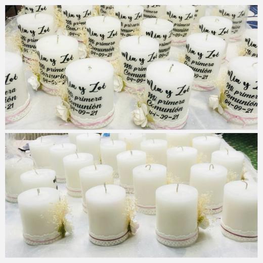 velas con nombres